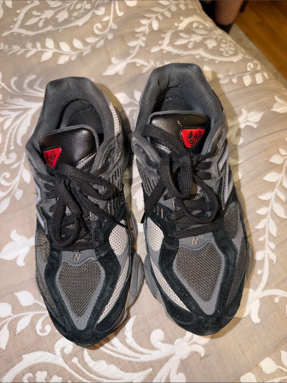 New Balance Gray and Black Running Sneakers